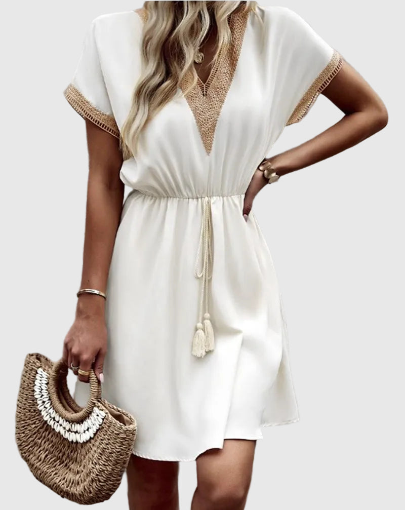 new yorker golden beach dress The Golden Hour Dress You'll Love This Summer