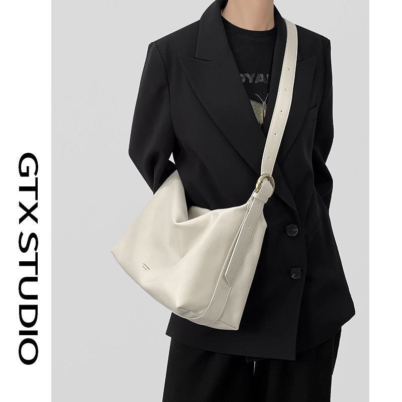 HAZEL | Genuine Leather Tote Bag with Crossbody Strap