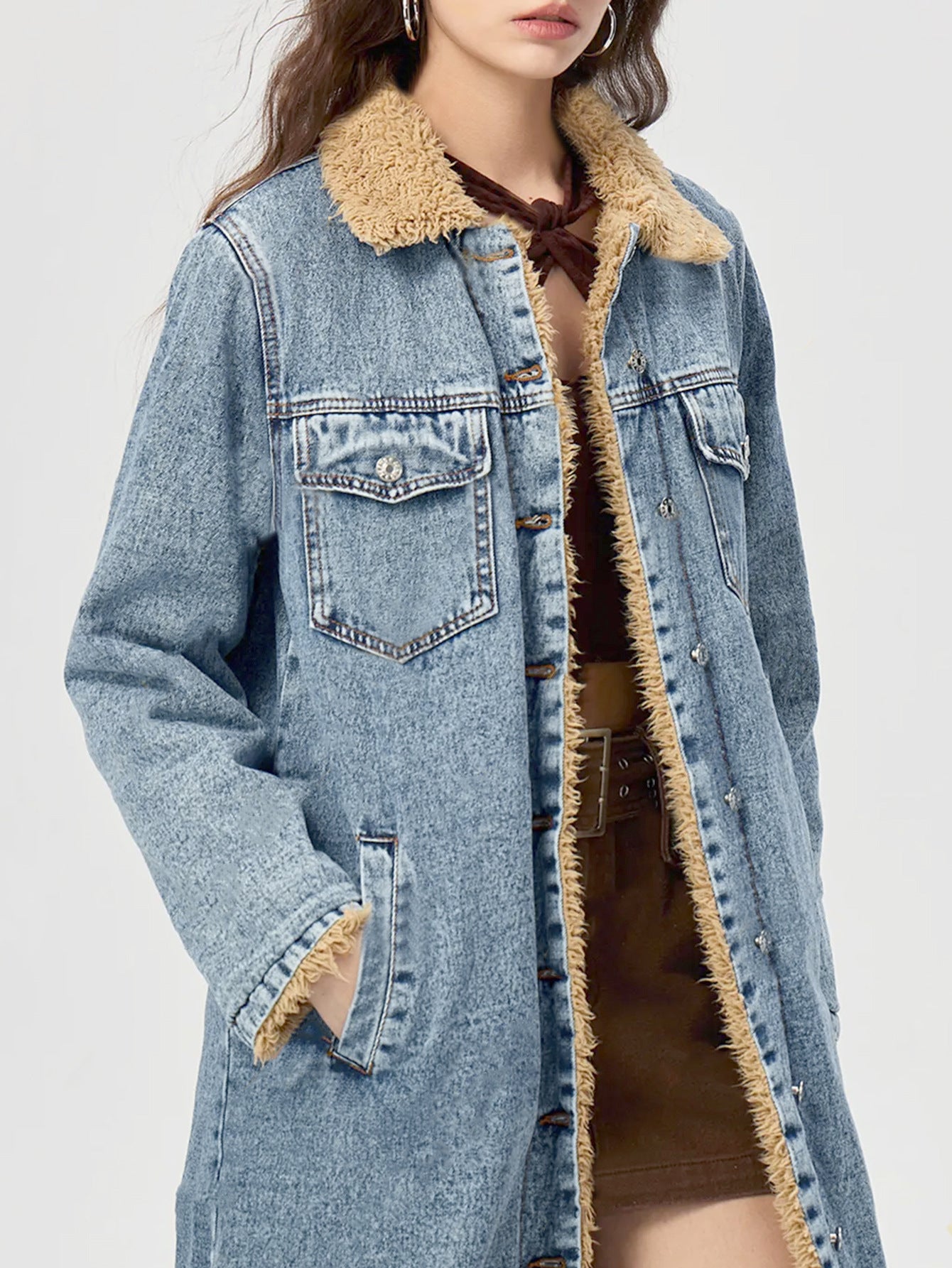 HAZEL | Long Denim Jacket