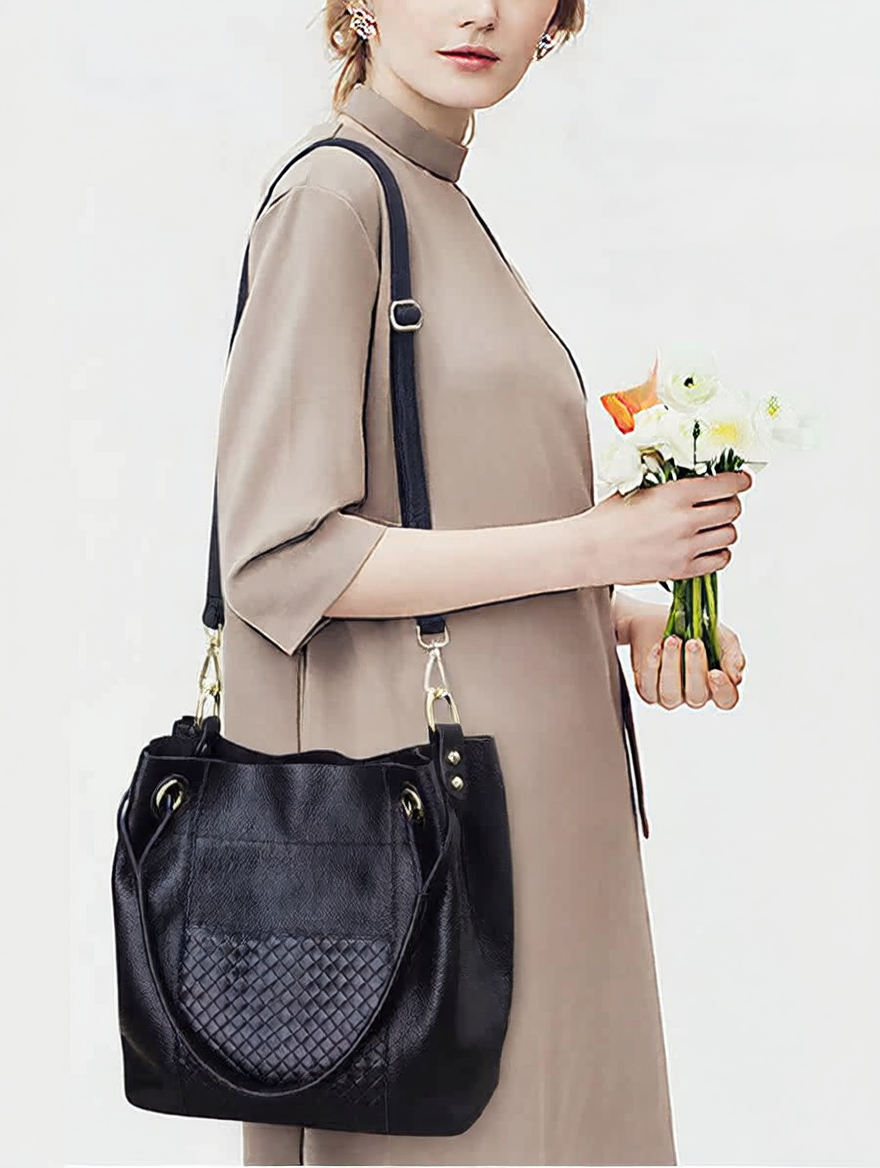 HAZEL | Genuine Leather Women Tote Bag