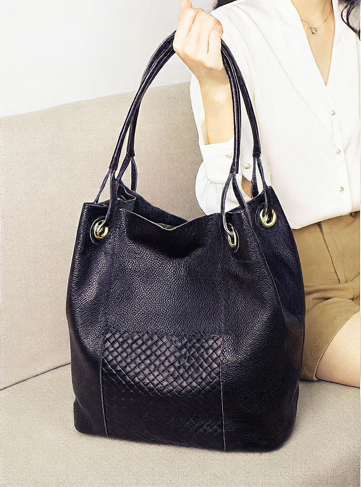 HAZEL | Genuine Leather Women Tote Bag