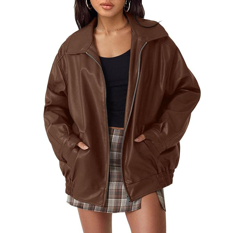 HAZEL | PU leather jacket