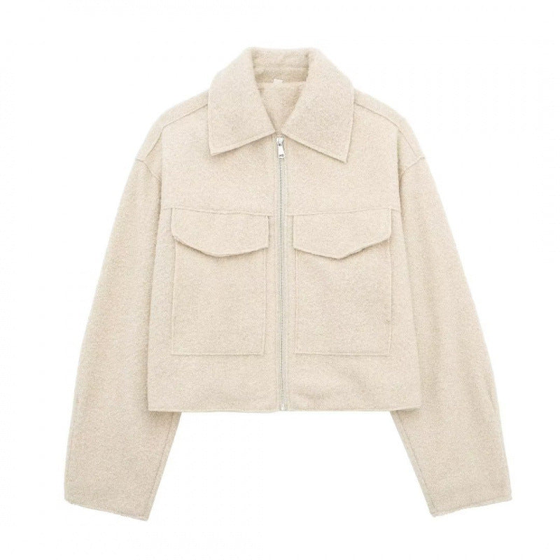 HAZEL | Street style tweed short jacket