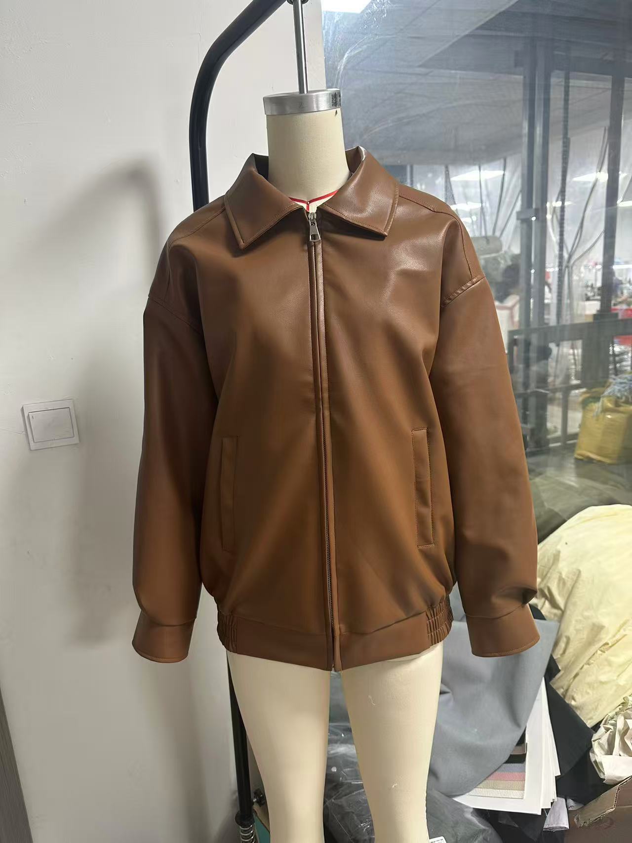 HAZEL | PU leather jacket