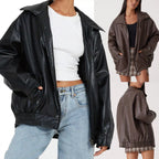 HAZEL | PU leather jacket