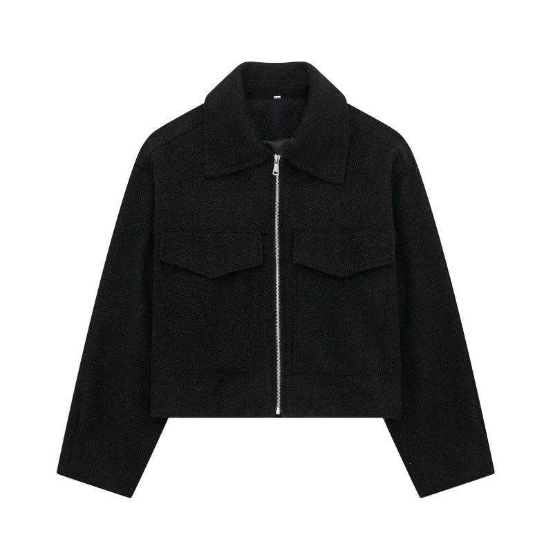 HAZEL | Street style tweed short jacket