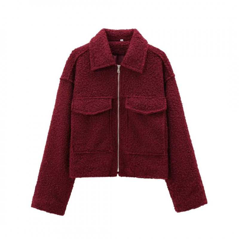 HAZEL | Street style tweed short jacket