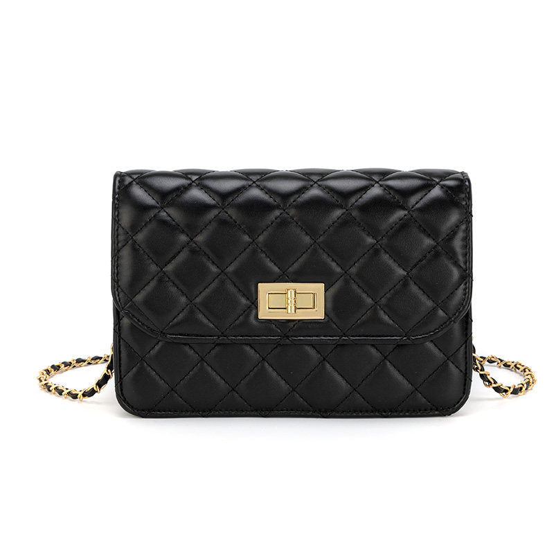 HAZEL | Quilted Chain Crossbody Bag