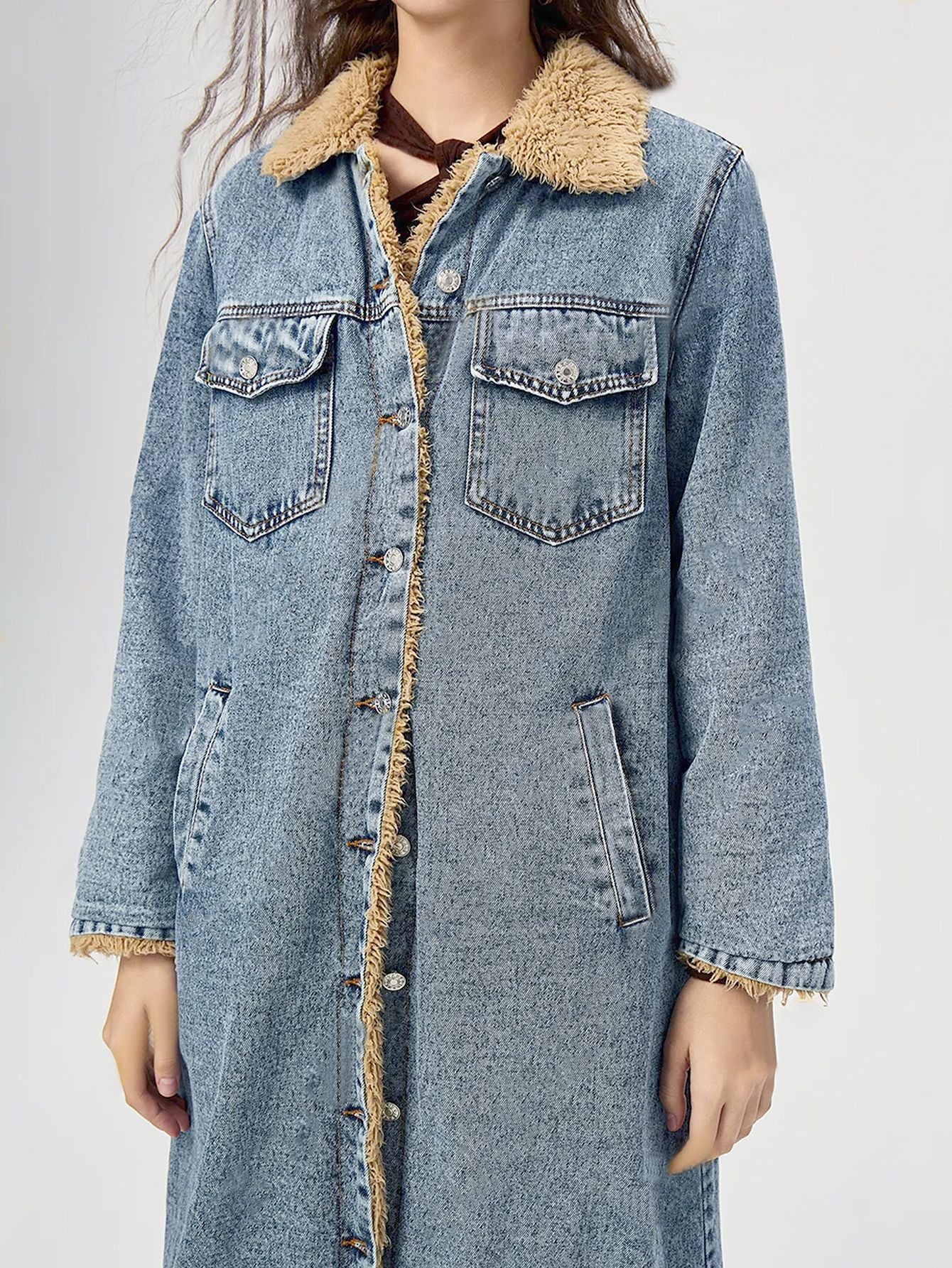 HAZEL | Long Denim Jacket
