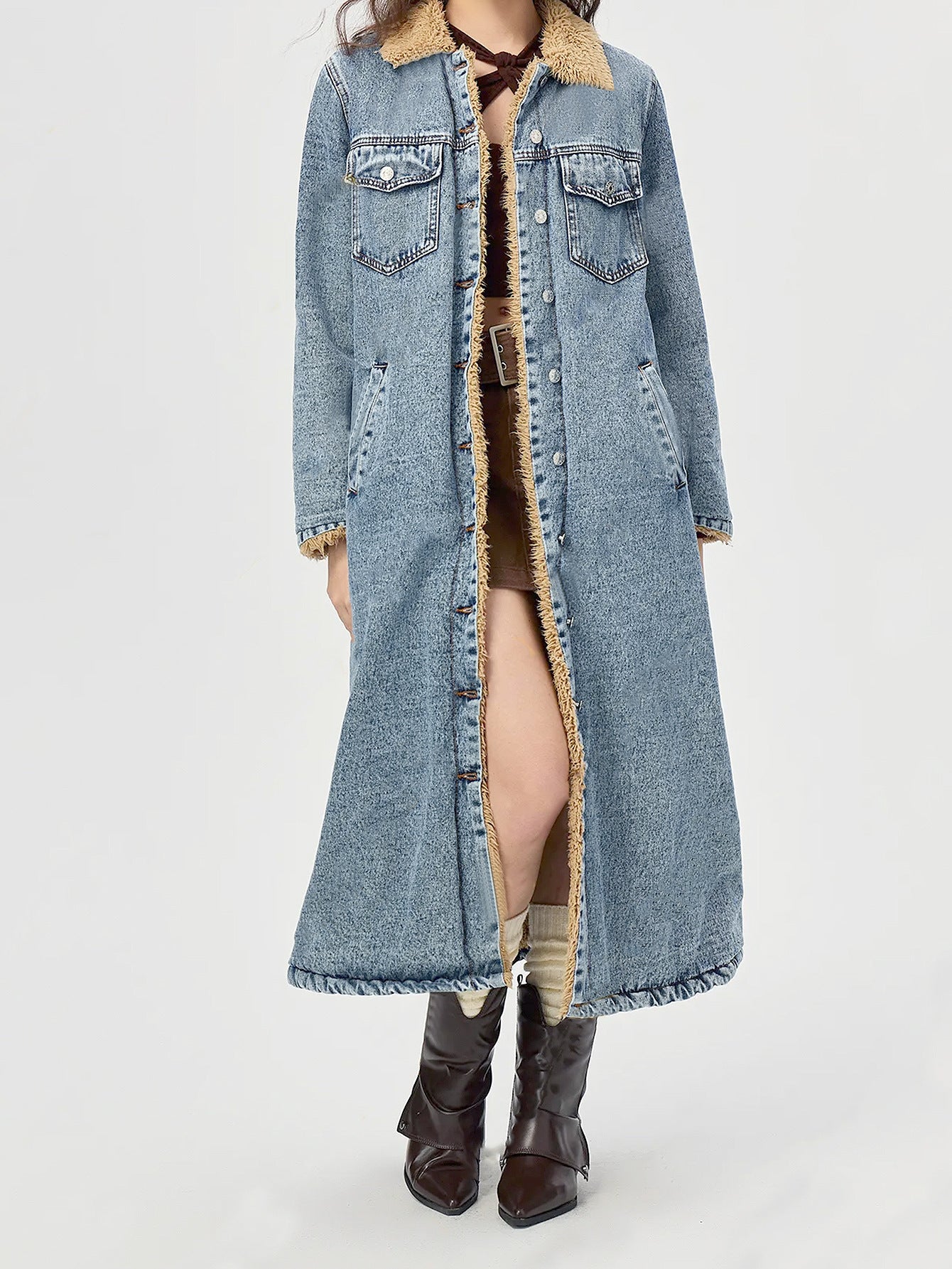 HAZEL | Long Denim Jacket