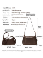 HAZEL | Genuine Leather Tote Bag with Crossbody Strap