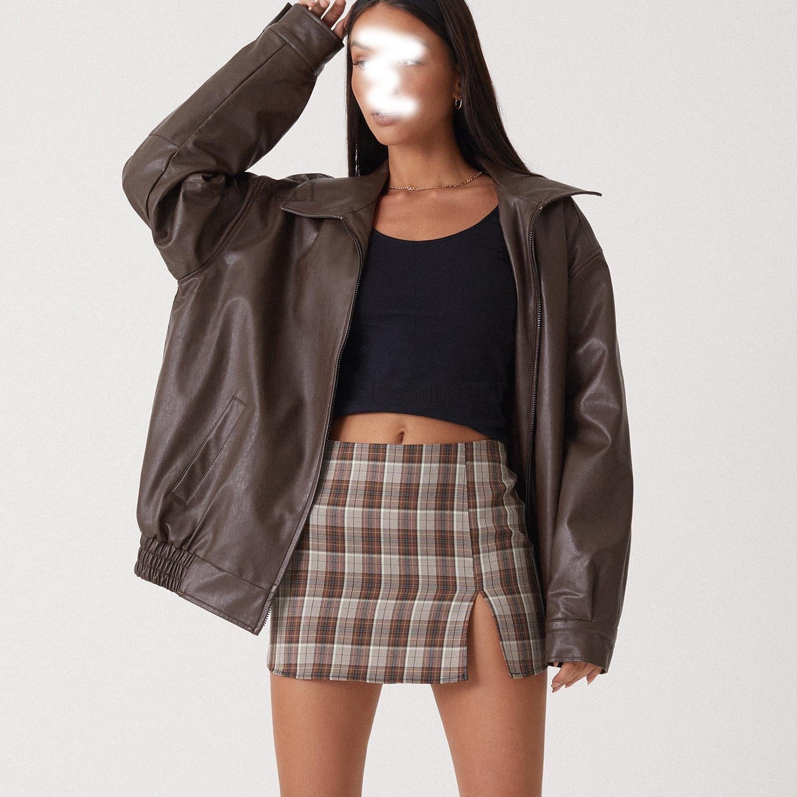 HAZEL | PU leather jacket