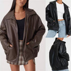 HAZEL | PU leather jacket