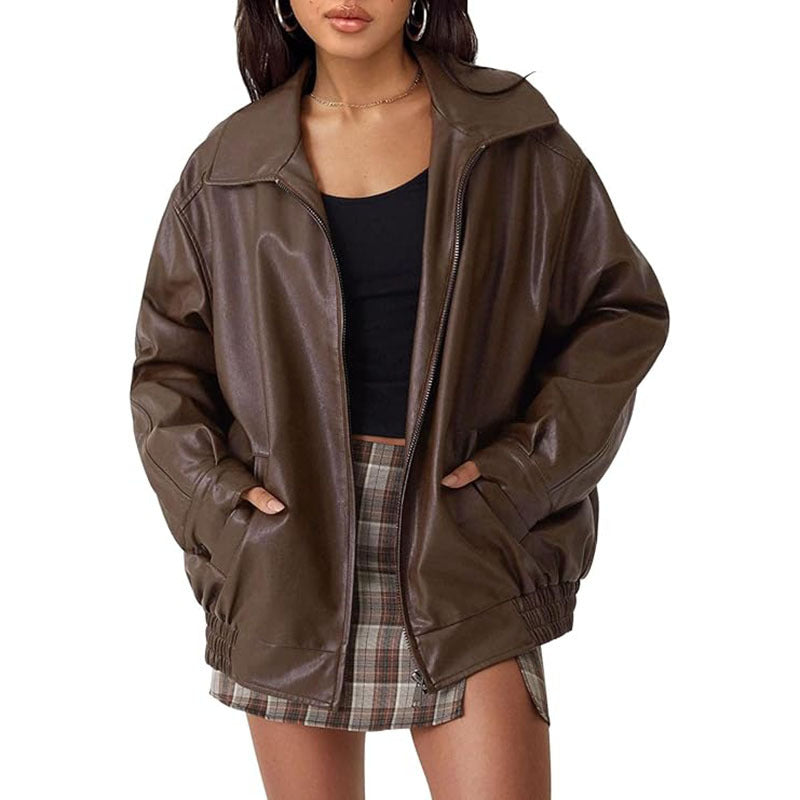 HAZEL | PU leather jacket