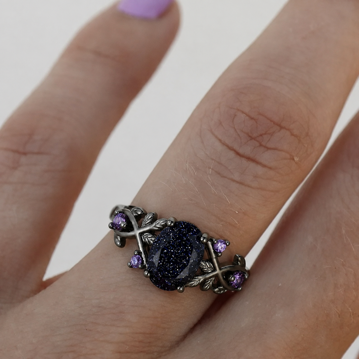 Midnight Bloom Ring