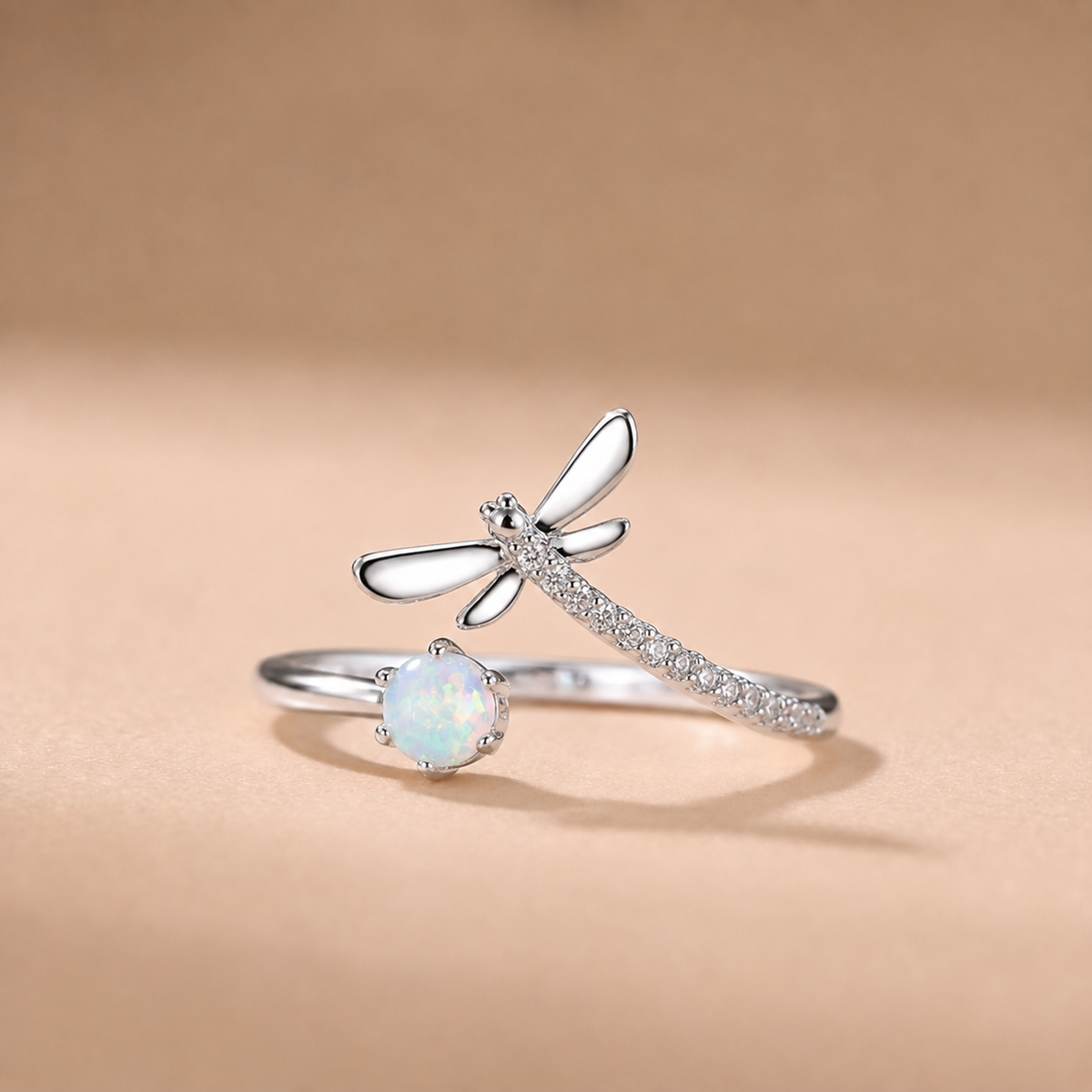 Dragonfly Opal Ring