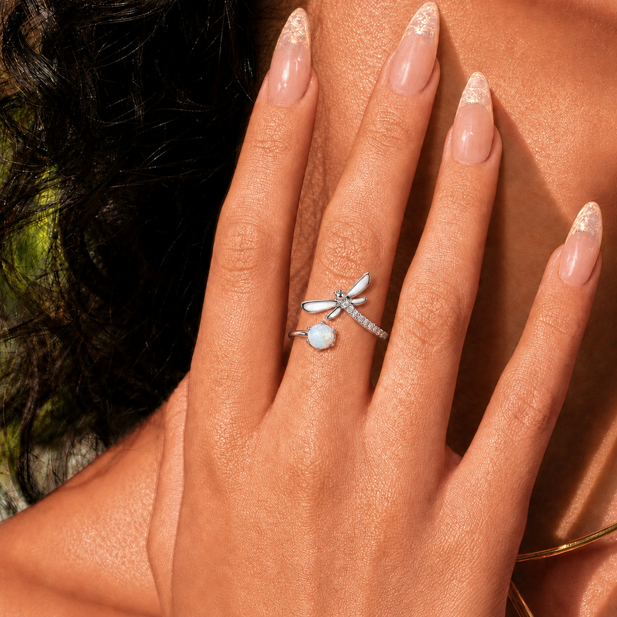 Dragonfly Opal Ring