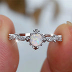 Round Charm Opal Ring