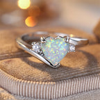 Ocean Heart Opal Ring