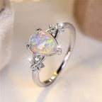 Celestial Teardrop Opal Ring