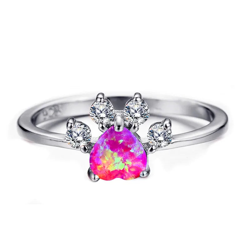 Paw Stone Ring