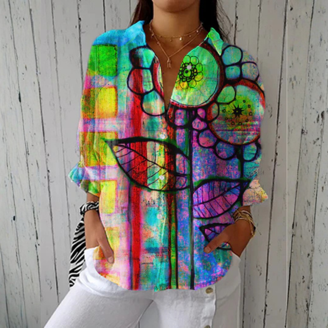 Kimberly | Artistic Bloom Blouse