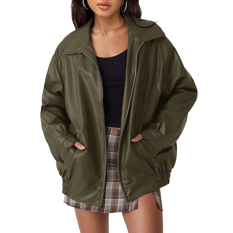 HAZEL | PU leather jacket