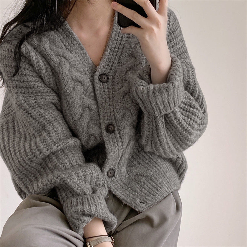 HAZEL | Knitted cardigan sweater