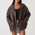 HAZEL | PU leather jacket