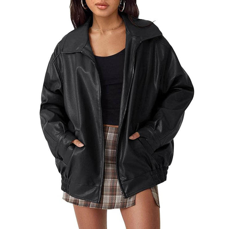 HAZEL | PU leather jacket