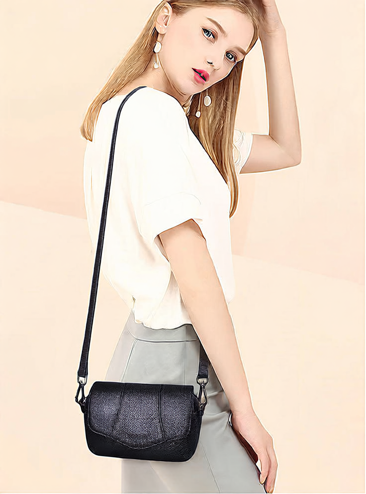 HAZEL | Genuine Leather Crossbody Shoulder Bag for Women